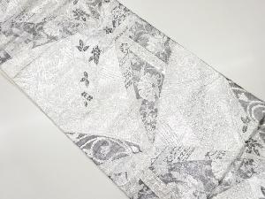 佐賀錦切り嵌め風花唐草模様織出し袋帯